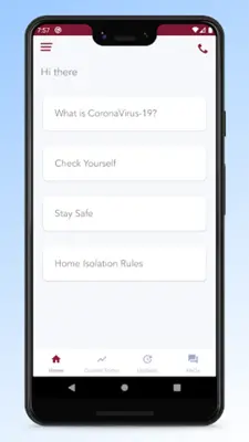 COVI android App screenshot 2